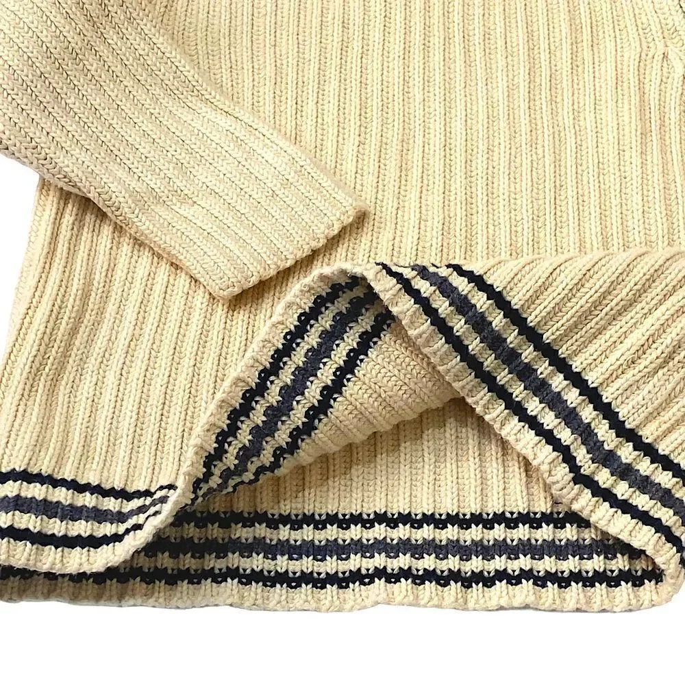 The Children’s Place Cotton Striped Fisherman Sweater Sz 4T